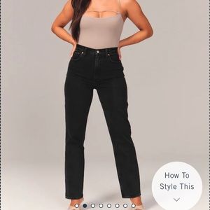 Abercrombie & Fitch 90s straight ultra high rise curve love